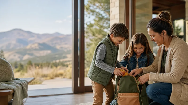 Hiring a Nanny in Denver: What Colorado Families Should Know — professional nanny engaging with children in a family home in Denver for Crown Nannies